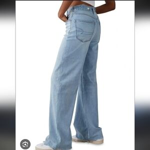 American Eagle Dreamy Drape Baggy Wide Leg Jeans